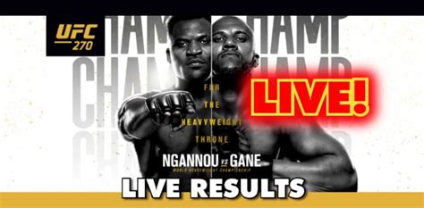 ufc 270 results francis ngannou.